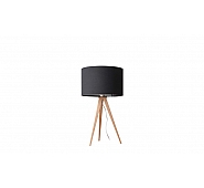 Tripod wood table lamp